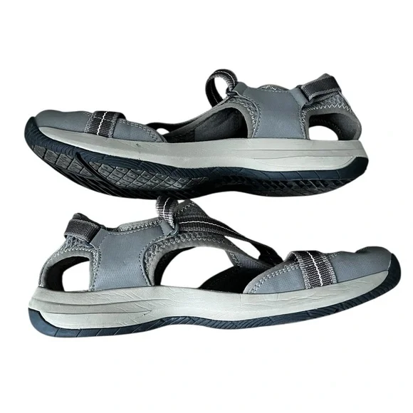 Teva Strap Sandals Women’s 10 Gray S/N 1000271 Shoc Pad Adjustable Hiking Water - Picture 11 of 13